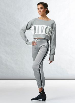 Bloch Adult High Waist Logo Track Pant- FP5221