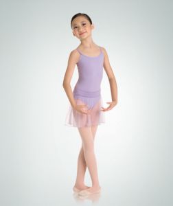 Body Wrappers Child Medium length chiffon tapered pull-on Dance skirt- 122R