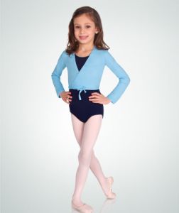 Body Wrappers Child Long Sleeve Wrap Sweater- 3201