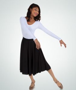 Body Wrappers Child Dance Fever below-the-knee circle skirt- 0511