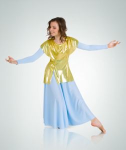 Body Wrappers Adult Metallic Tunic Pullover- 577