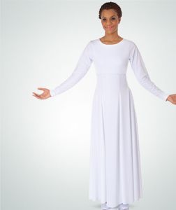 Body Wrappers Adult Empire Waist Dance Dress- 585
