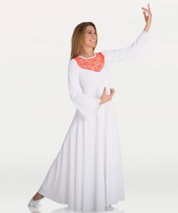Body Wrappers Adult Lace Insert Dress- 625