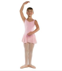 Danshuz Child Sweetheart Neckline & Georgette Mock Wrap Skirt- 730