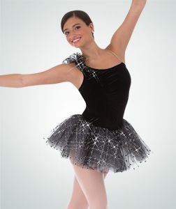 Body Wrappers Adult Plush Asymmetrical Tutu- 7651
