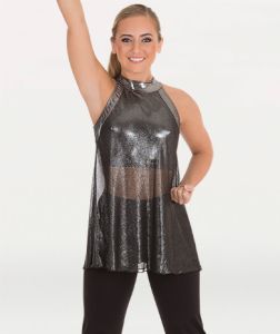 Body Wrappers Child Open Back Tunic-Bra- 4301