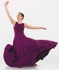 Body Wrappers Adult Butter Tank Long Dress- 8720