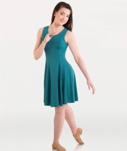 Body Wrappers Child Butter Tank Above-The-Knee Dress- 4722