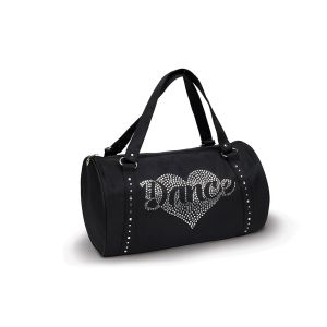 Danzbags by Danshuz Rhinestone Heart Duffel Bag- B580