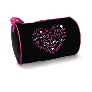 Danzbags by Danshuz Dance Words = Heart Duffel- B730