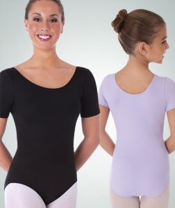 Body Wrappers Child Short Sleeve Ballet Cut Leotard- BWP022