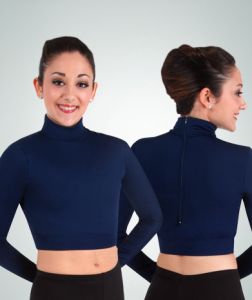 Body Wrappers Adult BW ProWEAR® Long Sleeve Turtleneck Midriff Pullover- BWP206