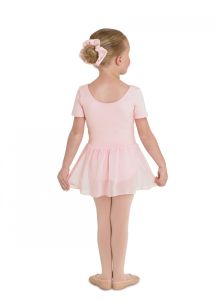 Bloch Child Short Sleeve Leotard W/Chiffon Skirt- CL5342 