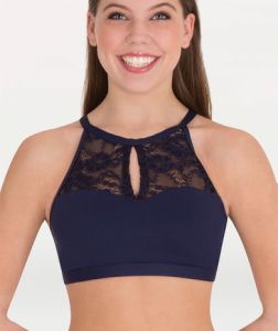 Body Wrappers Child Sweetheart Open Back Bra Has Lace Front- LC1024