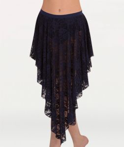 Body Wrappers Adult Lace Convertible Drapey Skirt- LC9113
