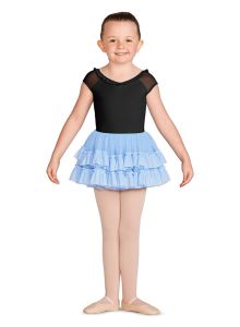 Mirella Child Vienna Glitter Mesh Detail Leotard- M1537C