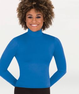 Body Wrappers Adult Long Sleeve Hi-Neck Pullover- MT224