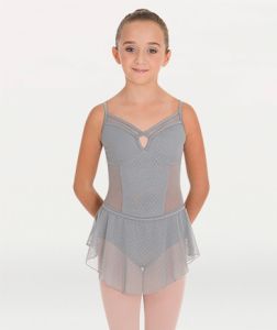 Body Wrappers Child Pointelle Mesh Skirt- P1183