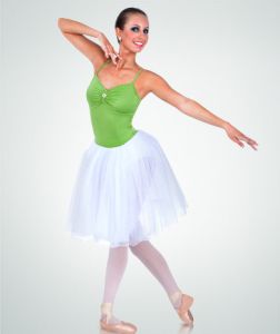 Body Wrappers Adult Knee Length Camisole Tutu- T6221